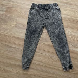 Acid wash joggers from forever 21 size large